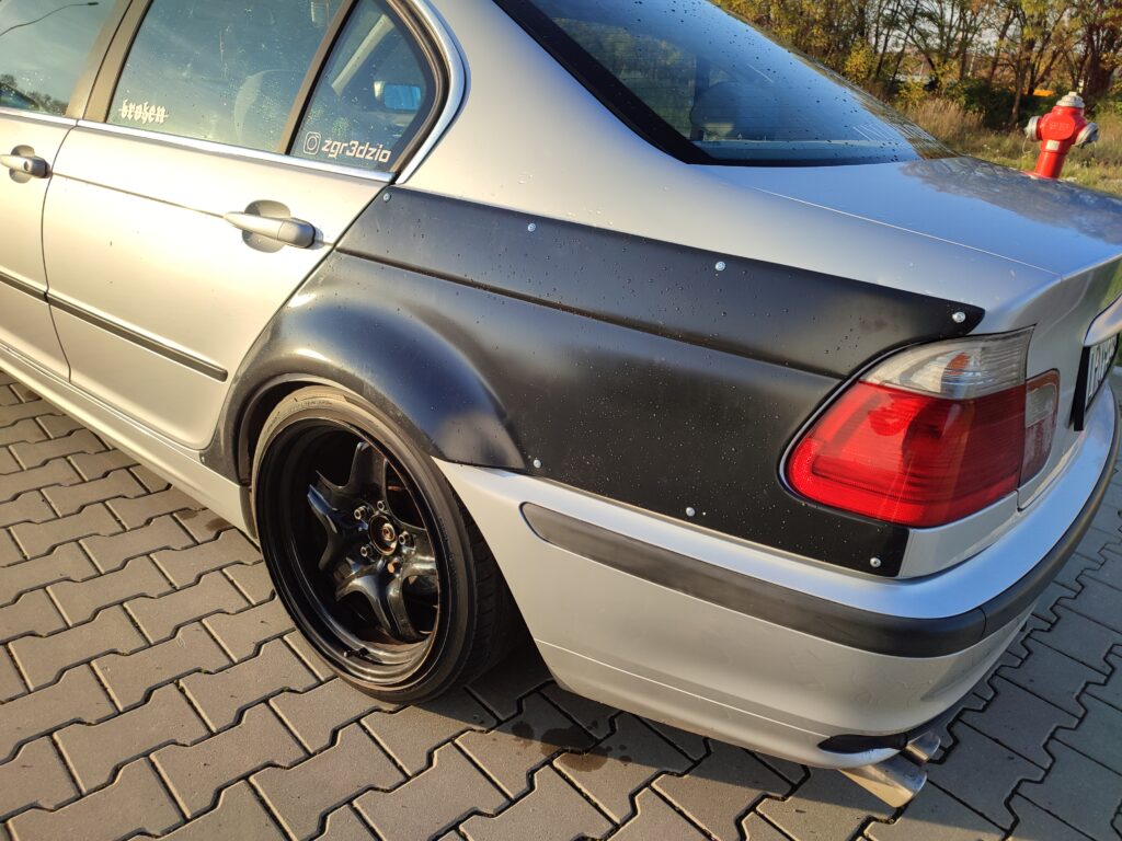 Bmw E Sedan Rear Fenders Flares Felony Form Style Auto Sport Plastic