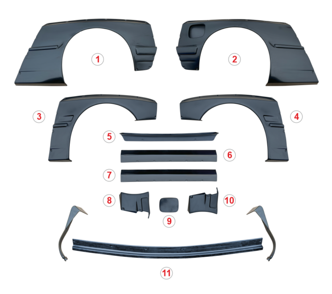 BMW e21 Full wide body kit
